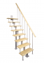 Модульная малогабаритная лестница Линия (прямой марш) от 2925 до 3150 мм
