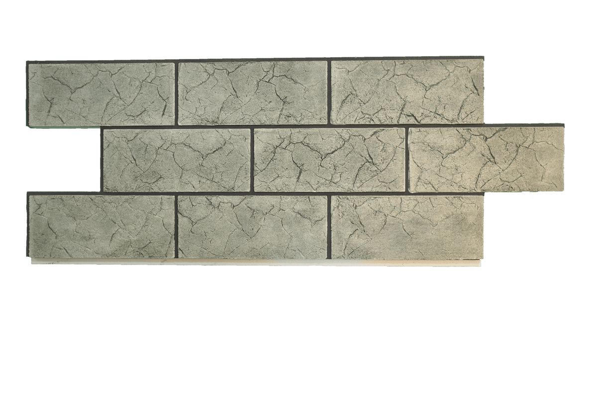 Термопанель Колотый камень серо-зеленый Термопанель Колотый камень серо-зеленый