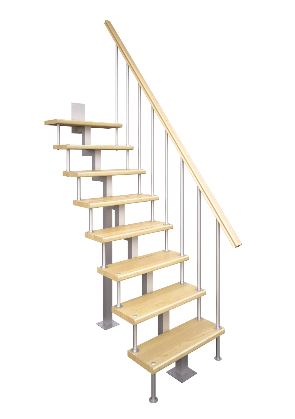 Модульная малогабаритная лестница Линия (прямой марш)