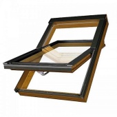 Манc. окно PTP-V /GO U3 из ПВХ "Зол. дуб"